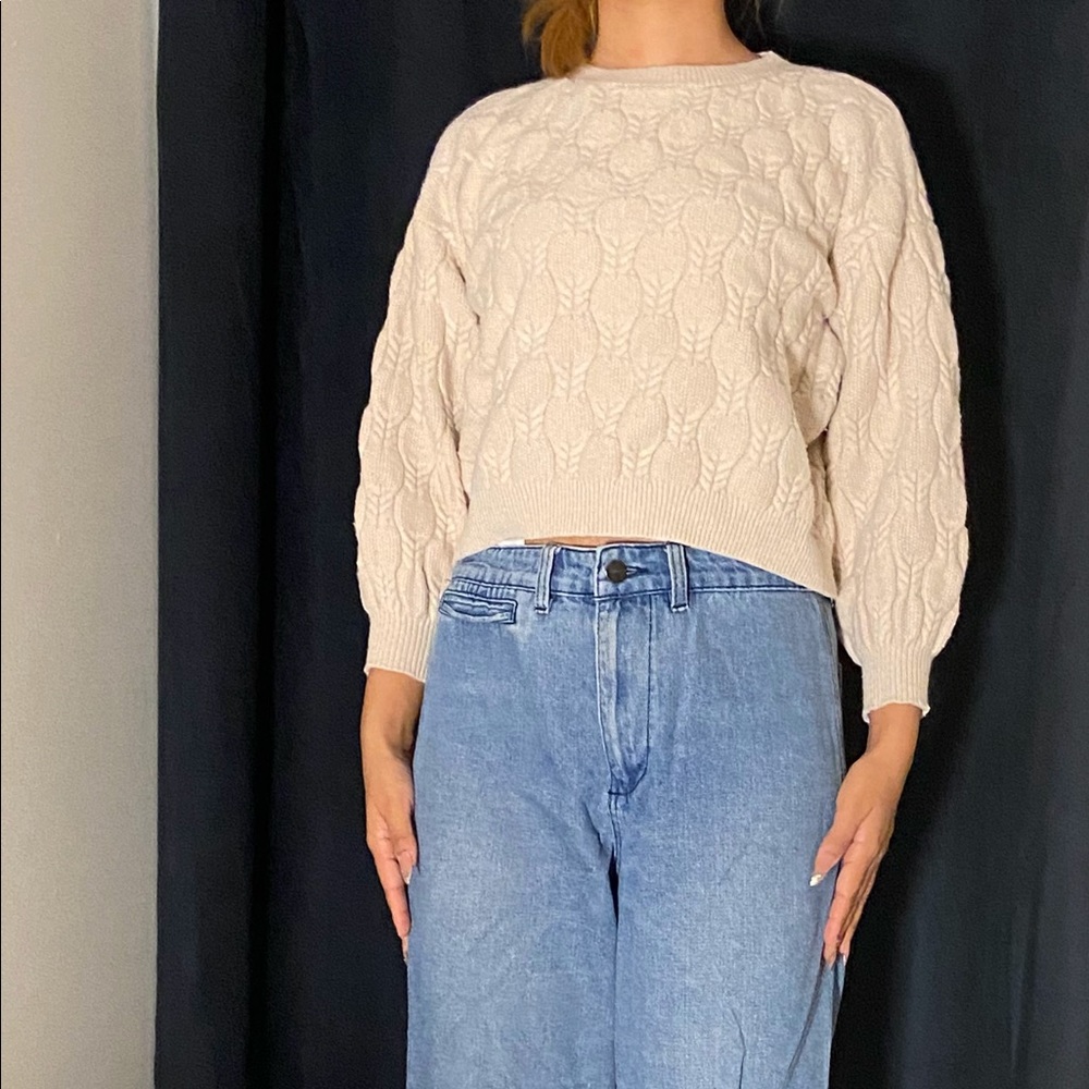 sweater and jeans